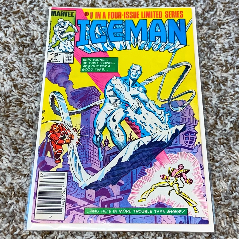 VINTAGE 1984 MARVEL Iceman Key 1st App Oblivion Cameo Comic #1